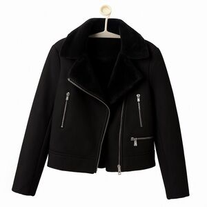 Lauren Ralph Lauren Women's Faux-Shearling Moto Jacket